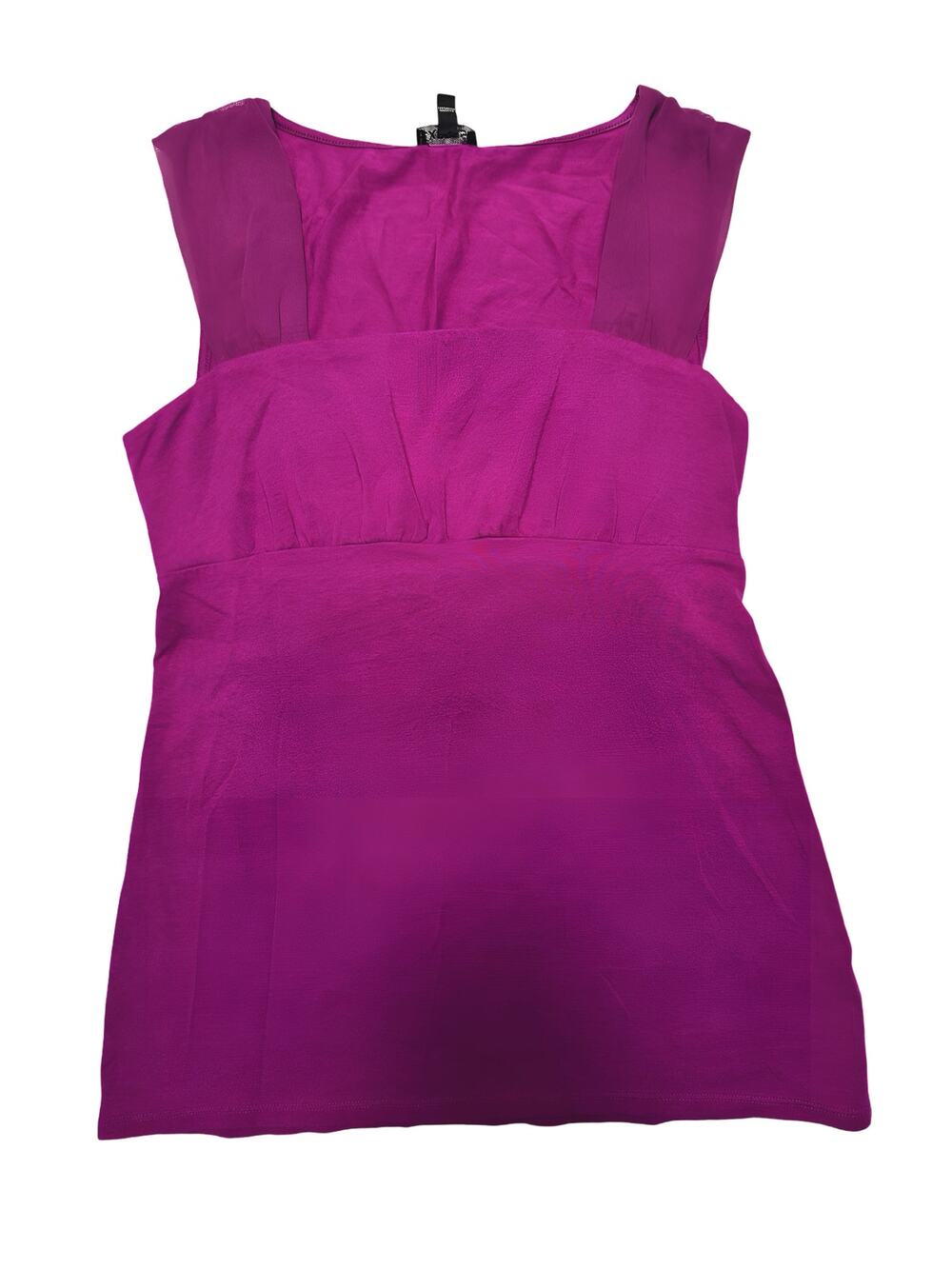 Y2K Express Magenta Fitted Cotton Stretch Tank SIze Small